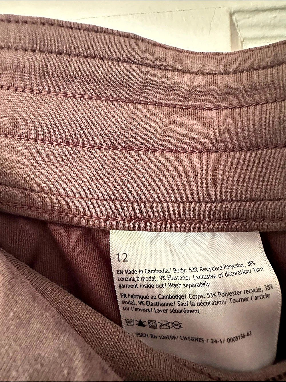 Lululemon Softstreme High-Rise Straight-Leg Pant Brown 12 - Picture 3 of 5